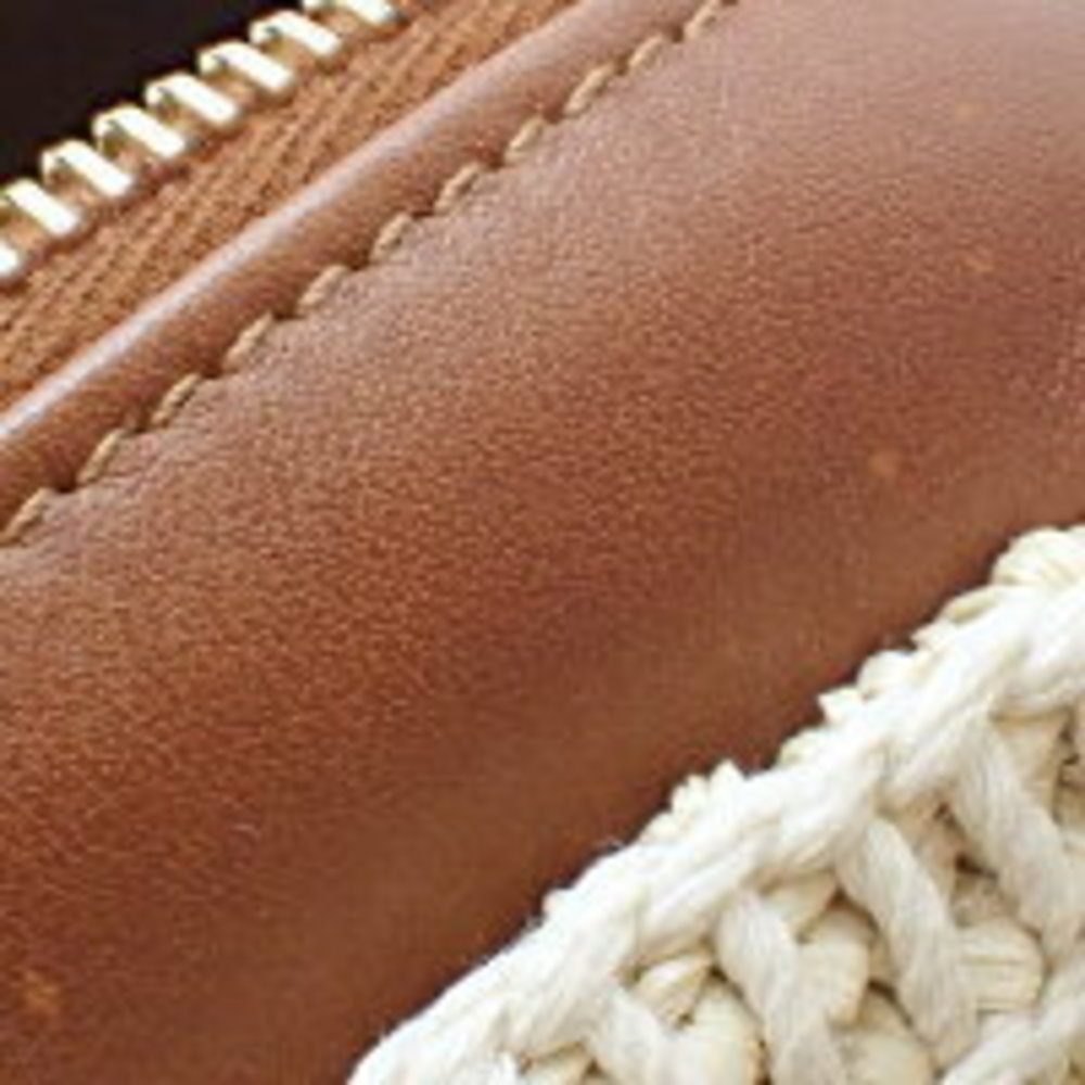 SAINT LAURENT PARIS Lou Camera Bag Crossbody YSL Fringe Straw Brown - Picture 6 of 6